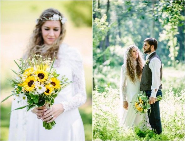 Sunflower Rustic Wedding