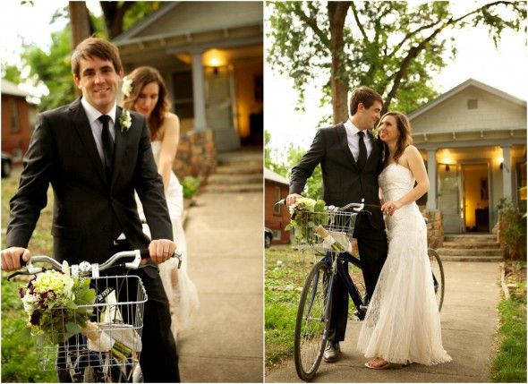 Wedding Couple On Bike