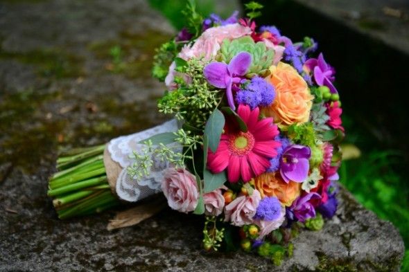 Bright Wedding Bouquet