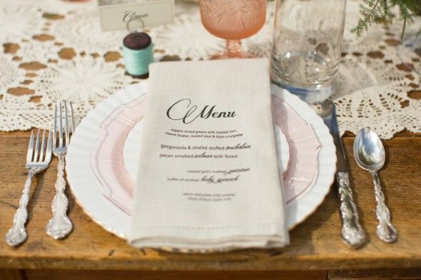 Country Elegant Wedding Table Setting