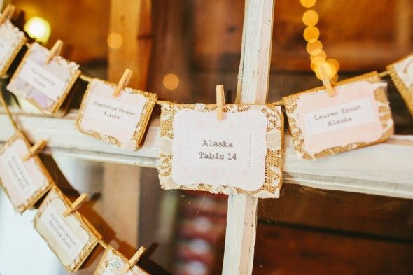 Country Wedding Place Cards