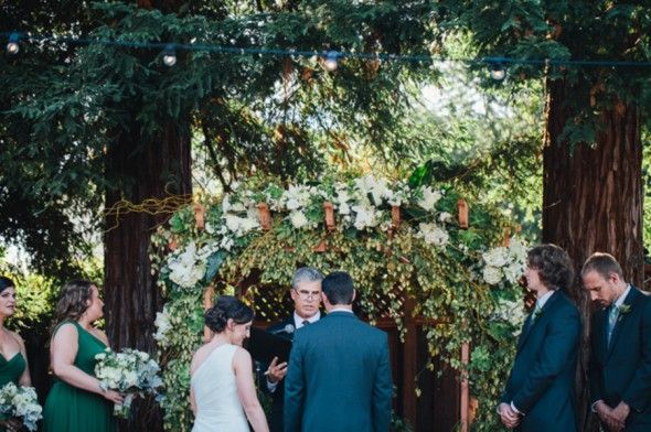 Backyard Wedding Ceremony 