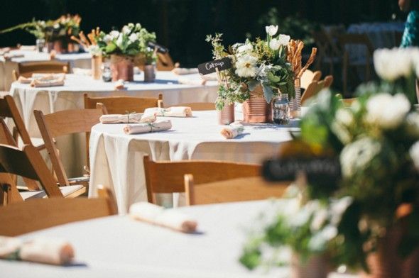 Simple Wedding Tables