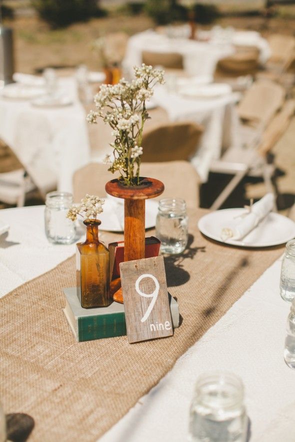 Barn Wedding Table Numbers