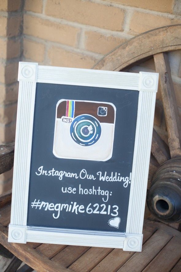 Instagram Wedding Sign