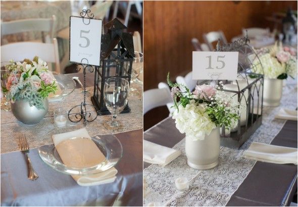 Elegant Country Wedding Table Numbers