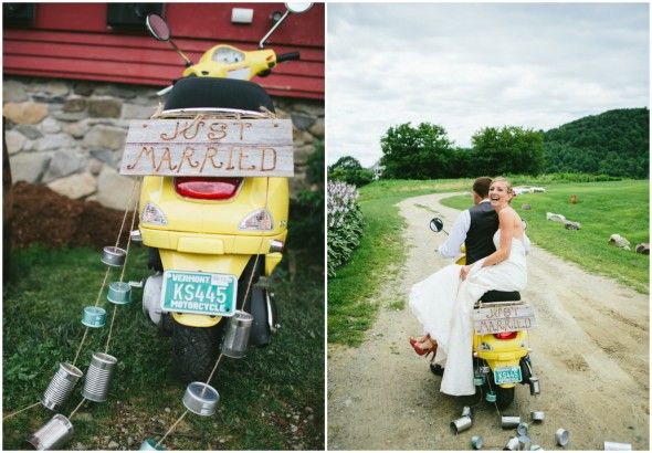 Scooter Wedding Getaway