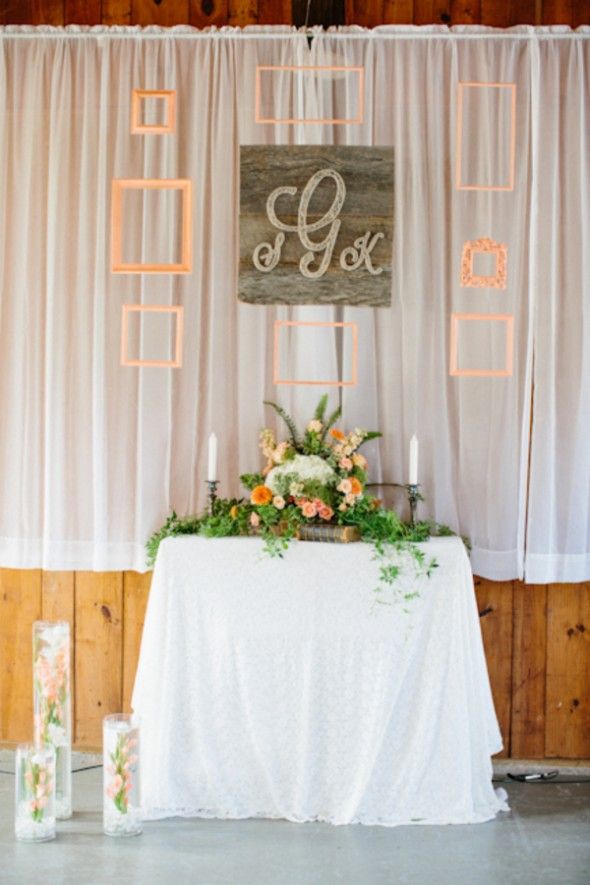 Simple Wedding Ceremony Backdrop