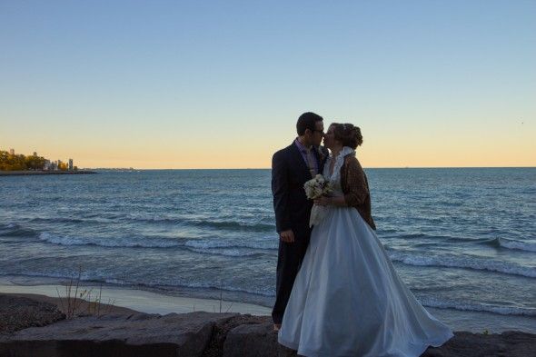 Wedding Pictures Lake Michigan