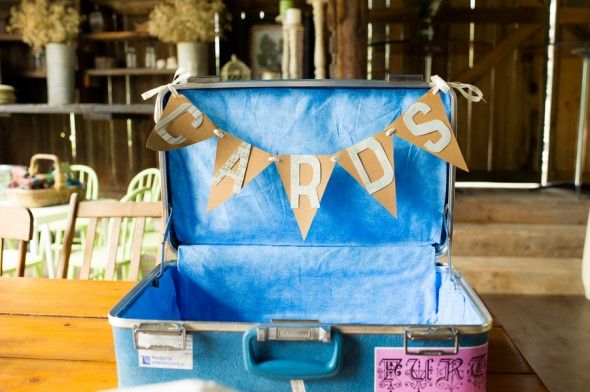 Suitcase For Cards At Wedding