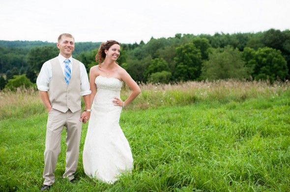 Farm Wedding Couple