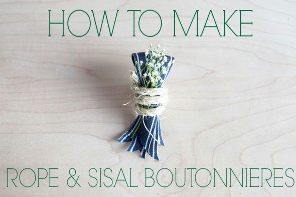 How To Make a Boutonniere