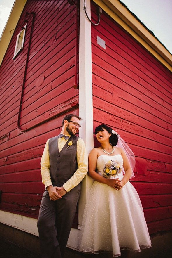 Barn Wedding Couple