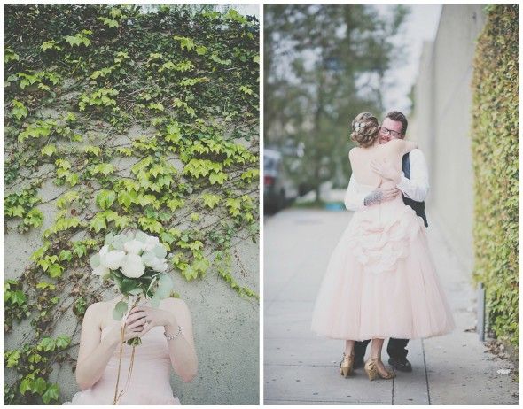 An Adorable First Look for the Bride & Groom 