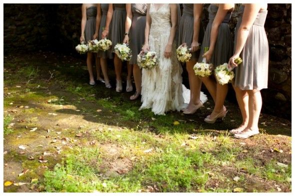 Bridesmaids and Bouquets