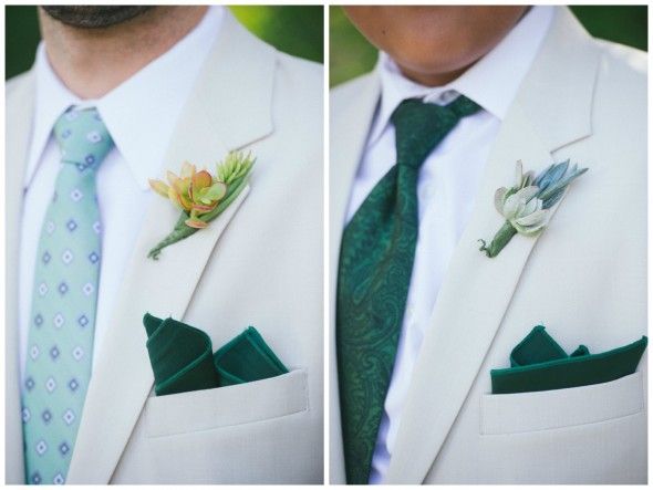 green-groomsmen-succulents