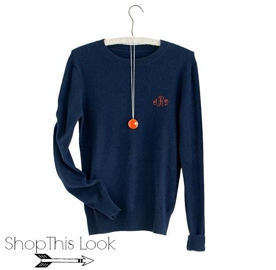 Monogrammed Cashmere Sweater