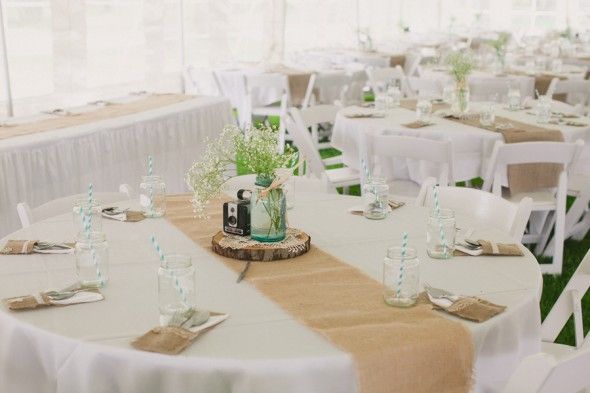 Burlap Wedding Table