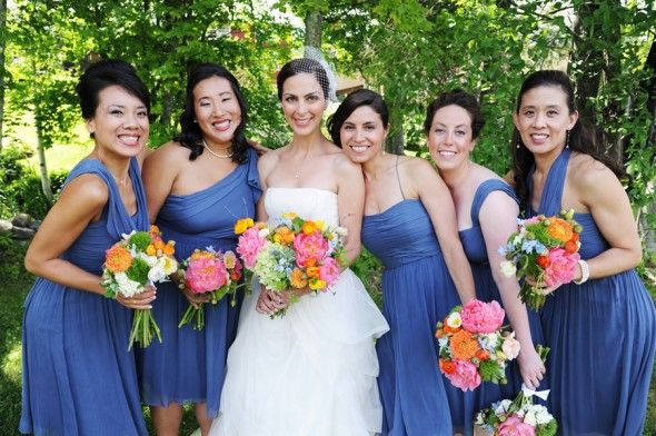 Blue Bridesmaid Dresses