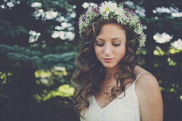 Bride With Floral Crown