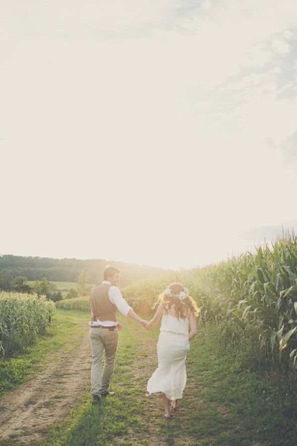 Romantic Wedding On Farm