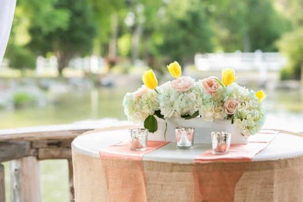 Elegant Farm Wedding Tables