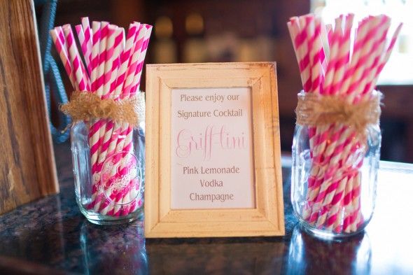 Pink Straws For Wedding