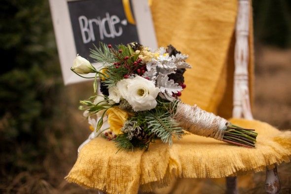 Pinecone Wedding Bouquet