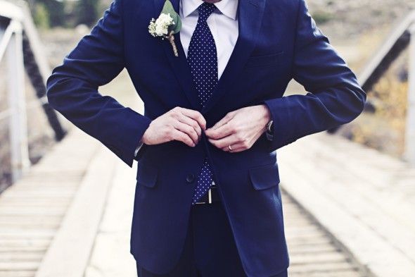 Navy Suit for the Groom