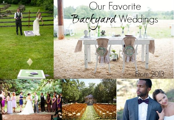 Backyard Weddings From 2013