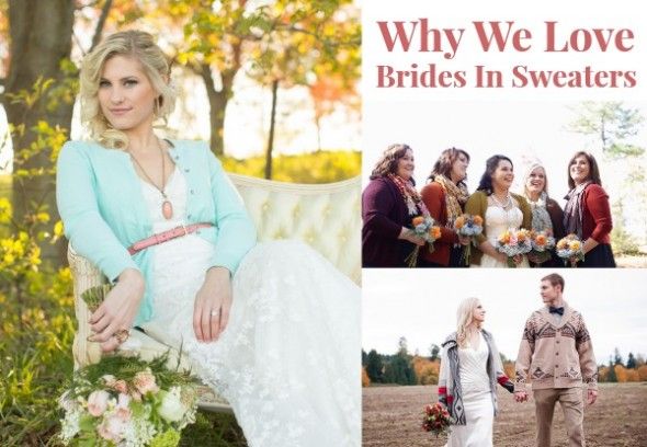 What we love about brides in sweaters