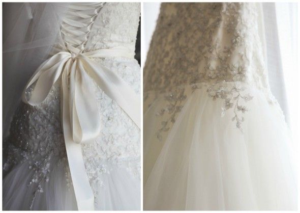 Embellished Wedding Dress Detail 