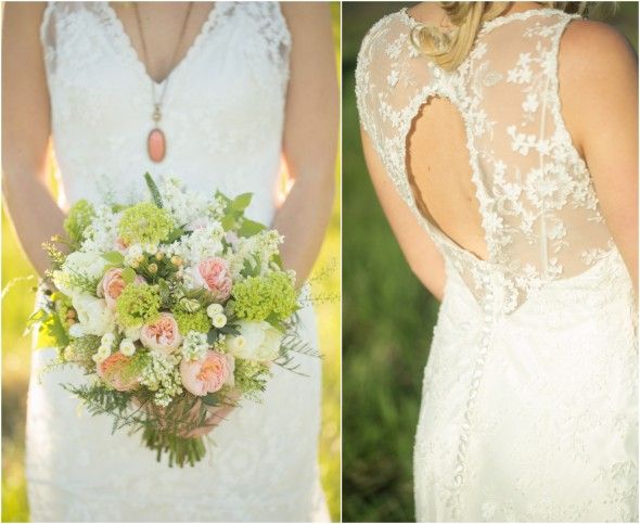 Lace Back Wedding Gown