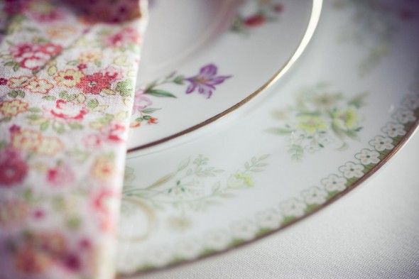 Mixed Floral Place Settings