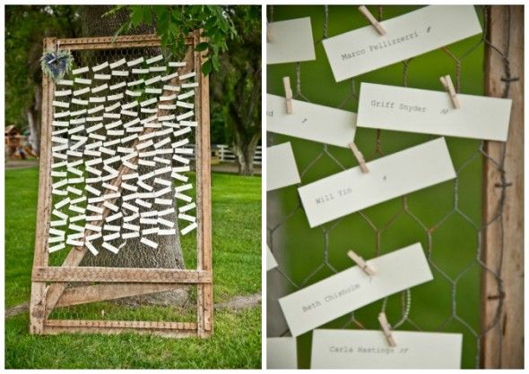 Hand Typed Place Cards