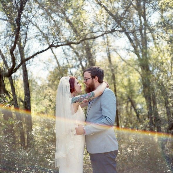 Rainbow Wedding Kiss