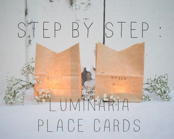 How to Make Luminaria Place Cards