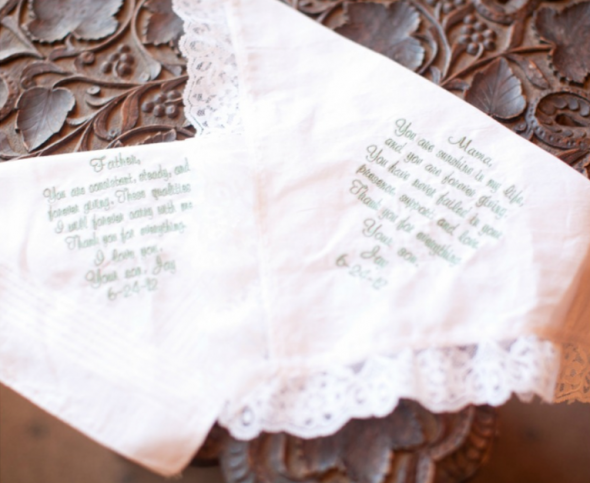 Five Ways To Use Handkerchiefs at Your Wedding