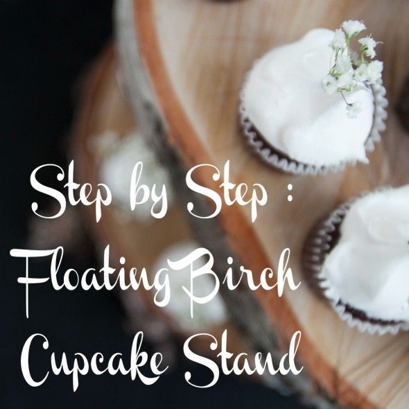 Step By Step : DIY Floating Birch Cupcake Stand