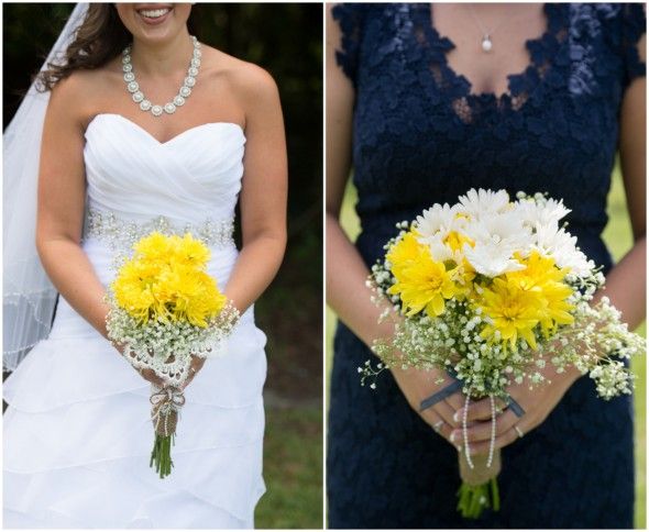 White Yellow Wedding Bouquet