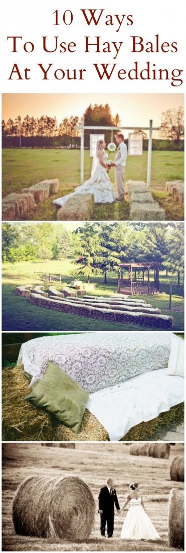 10 of the best ways to use hay bales at your wedding