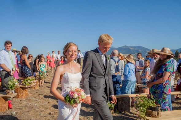 Rustic Mountain Wedding Ceremony