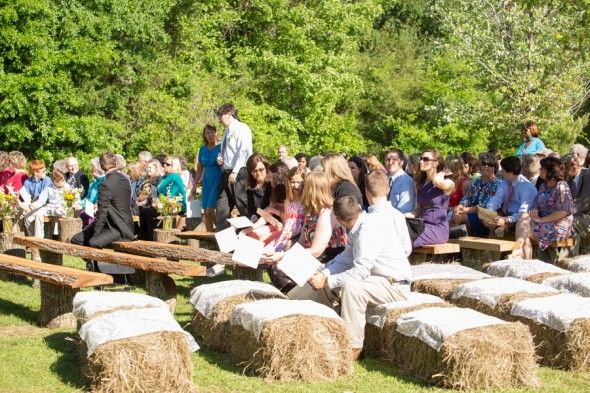 Hay Bales For Wedding Seating