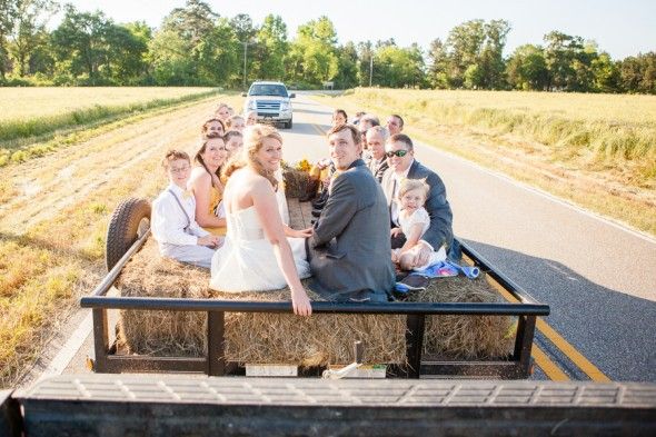 Tractor Ride for wedding 