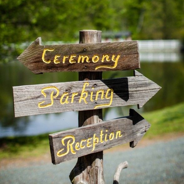 Wedding Direction Signs