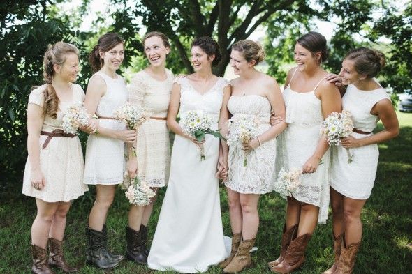 Country Style Wedding Bridesmaids 