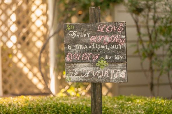 Backyard Wedding Sign