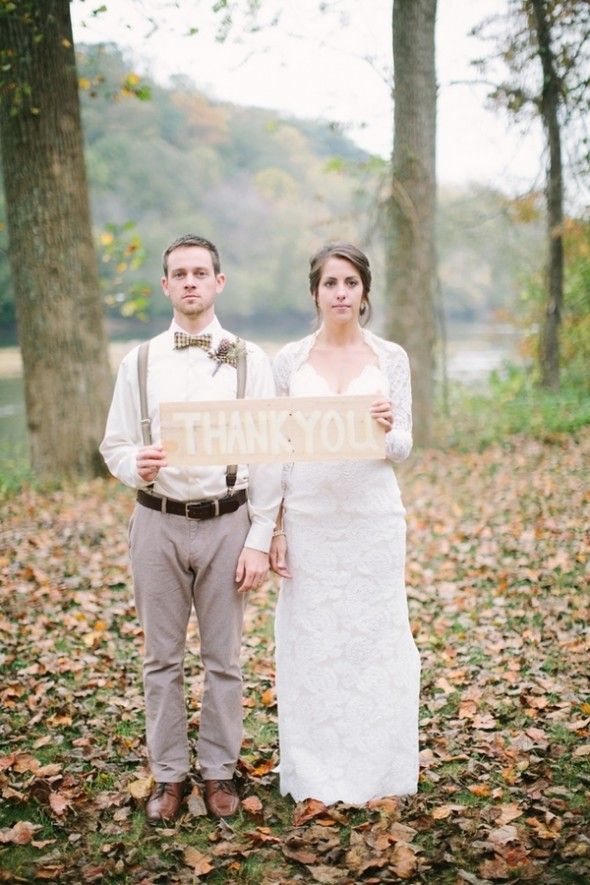 Woodland Rustic Wedding Couple
