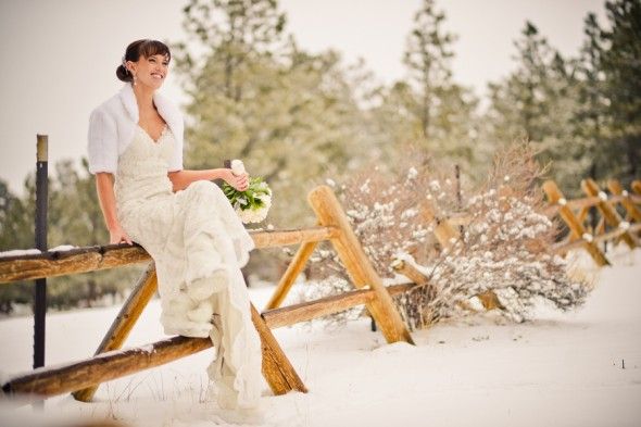 Bride In Snow