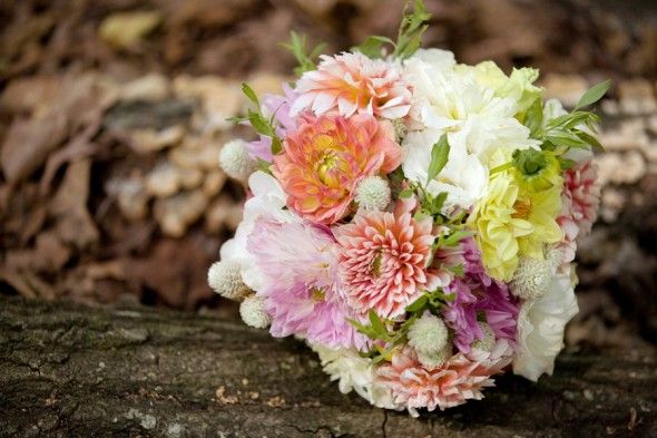 Brightly Colored Wedding Bouquet